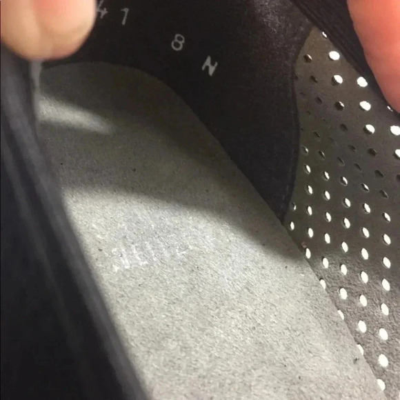 Stuart Weiztman Black Suede Loafer Heels - Picture 4 of 8